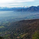 Panorama su Monviso e Cumiana
